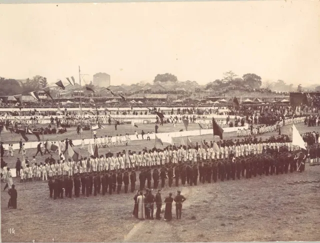 1906年1月,广东省大运动会,广州及周边的17所新式学校参赛。资料图片 1906年1月,广东省大运动会,广州及周边的17所新式学校参赛。资料图片