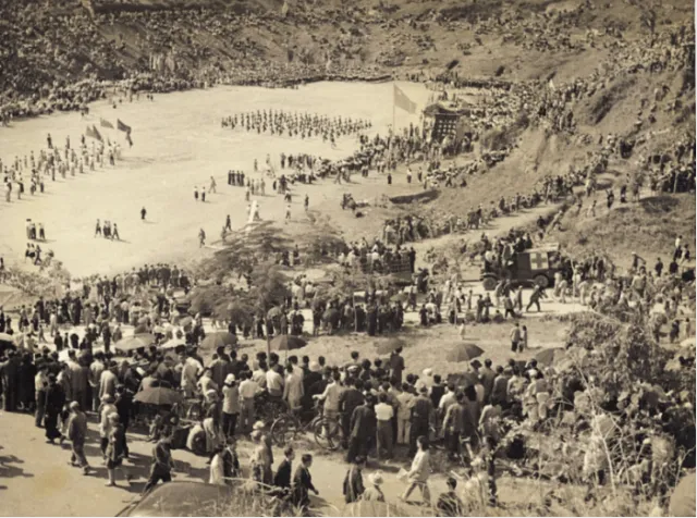 1950年1月1日,解放之初的越秀山体育场设施简陋。资料图片